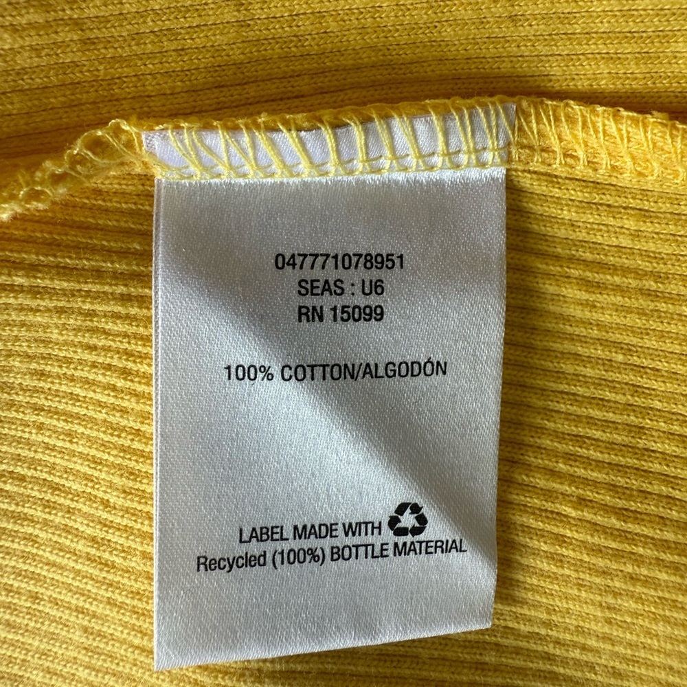 Laura Scott Yellow Missy Ribbed Tank Top - Picture 4 of 6